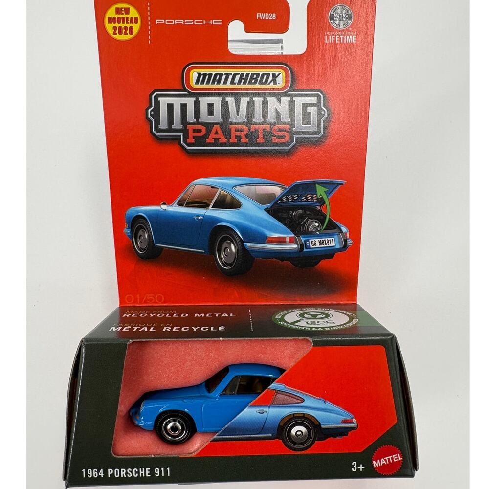 Matchbox 1964 Porsche 911 Moving Parts
